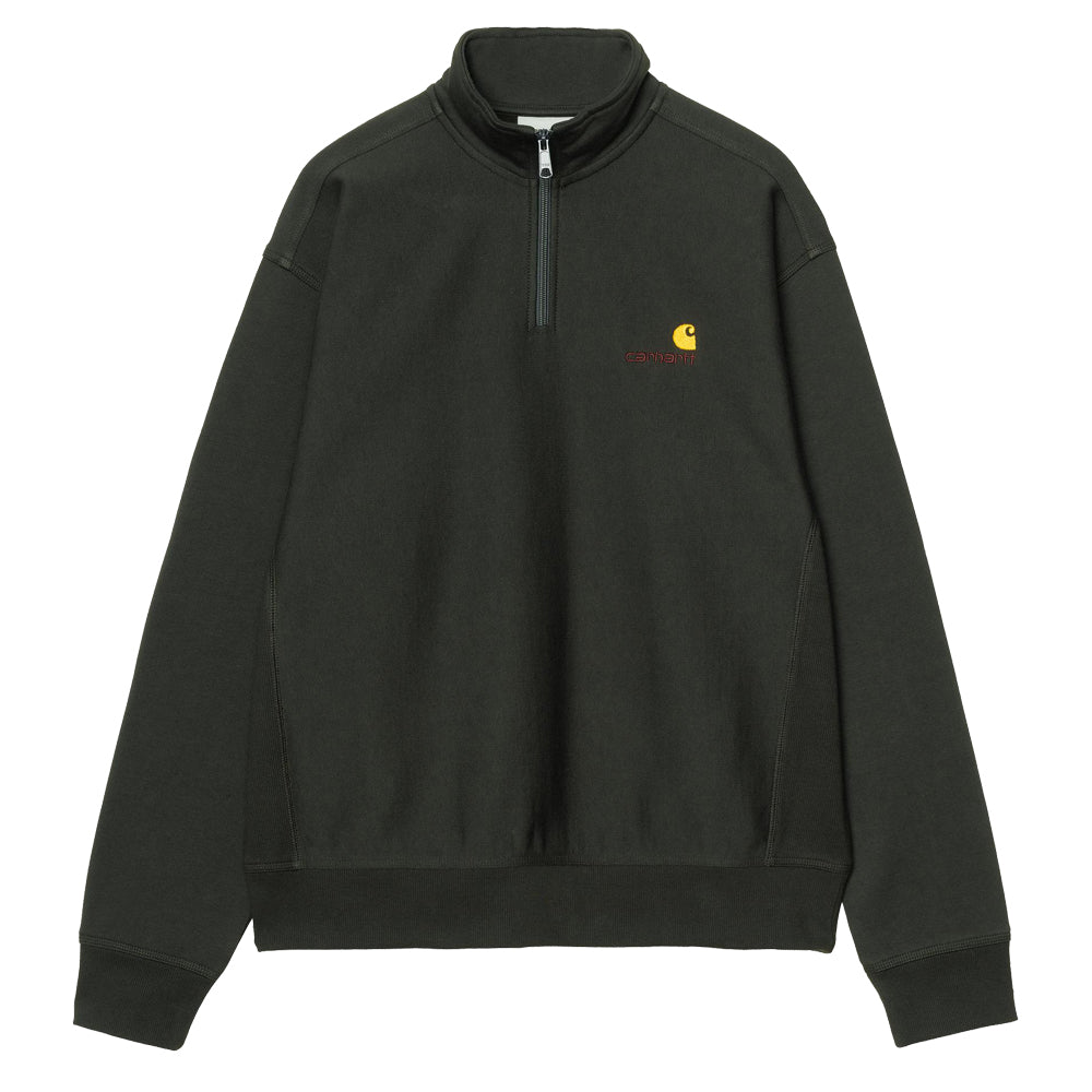 Half Zip American Script Sweatshirt - Raven
