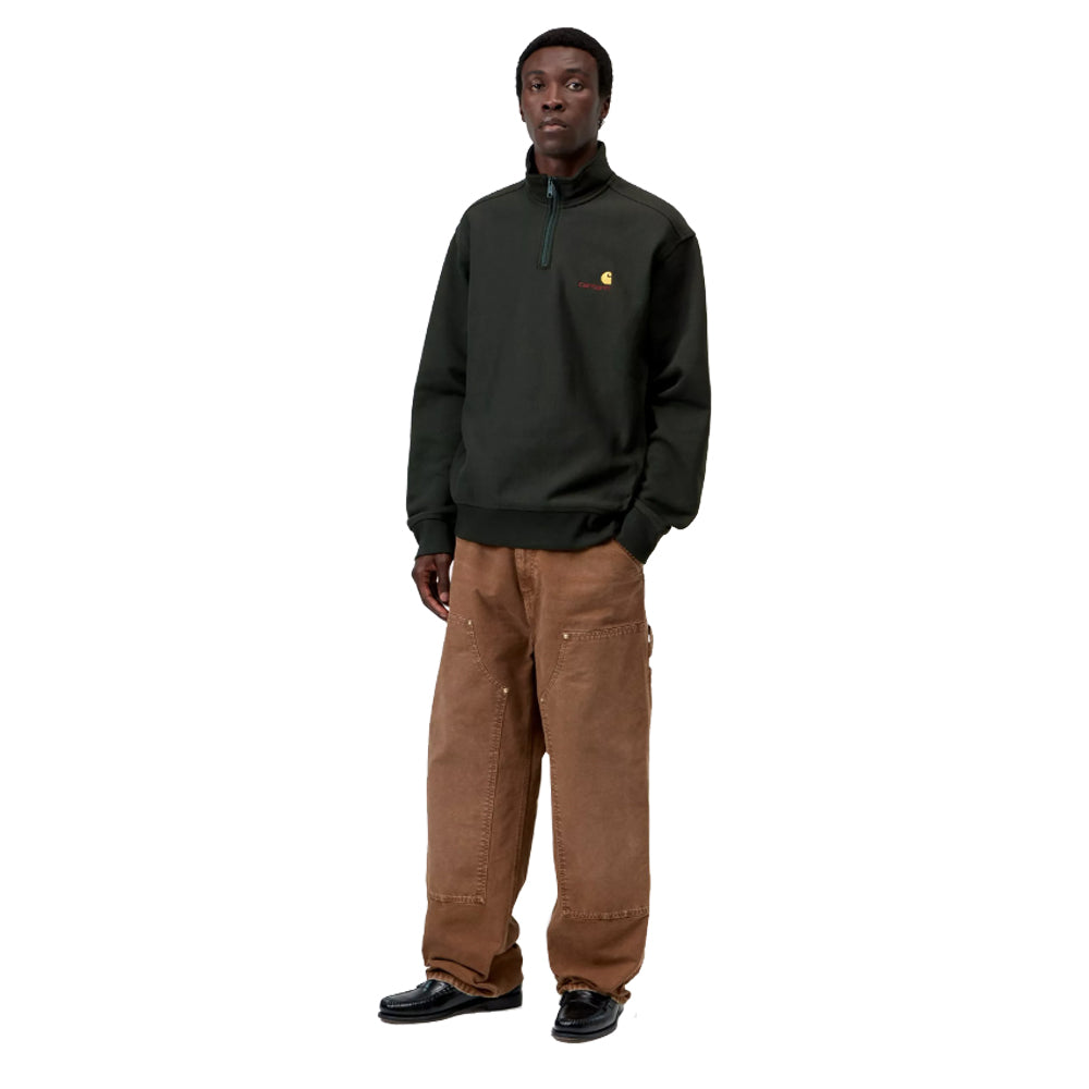 Half Zip American Script Sweatshirt - Raven