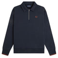 Half Zip Collared Sweatshirt - Navy