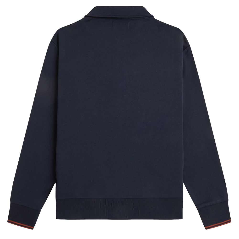 Half Zip Collared Sweatshirt - Navy