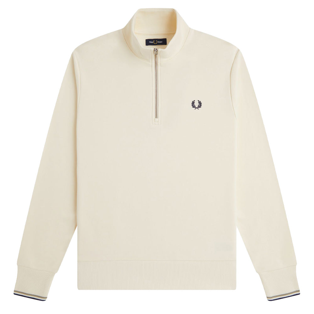 Half Zip Sweatshirt - Ecru/Seagrass/Dark Airforce