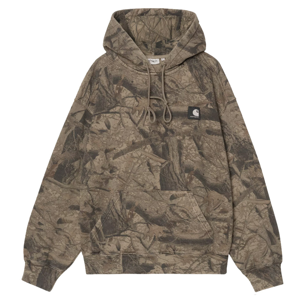 Hooded Feather Tree Sweatshirt - Camo Khaki