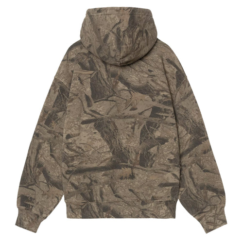 Hooded Feather Tree Sweatshirt - Camo Khaki