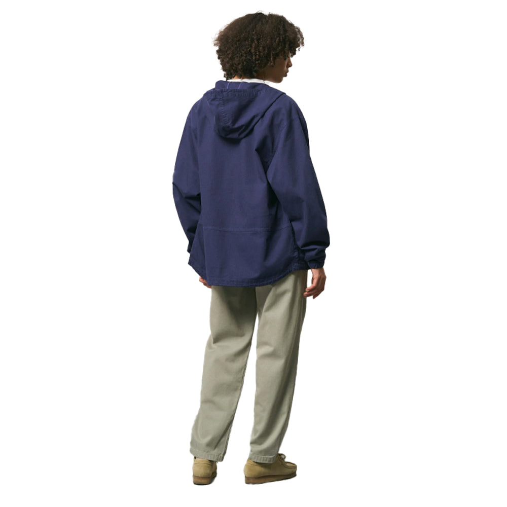 Herringbone Hooded Jacket - Navy