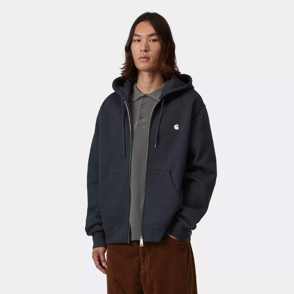 Hooded Mack Sweat Jacket - Dark Navy