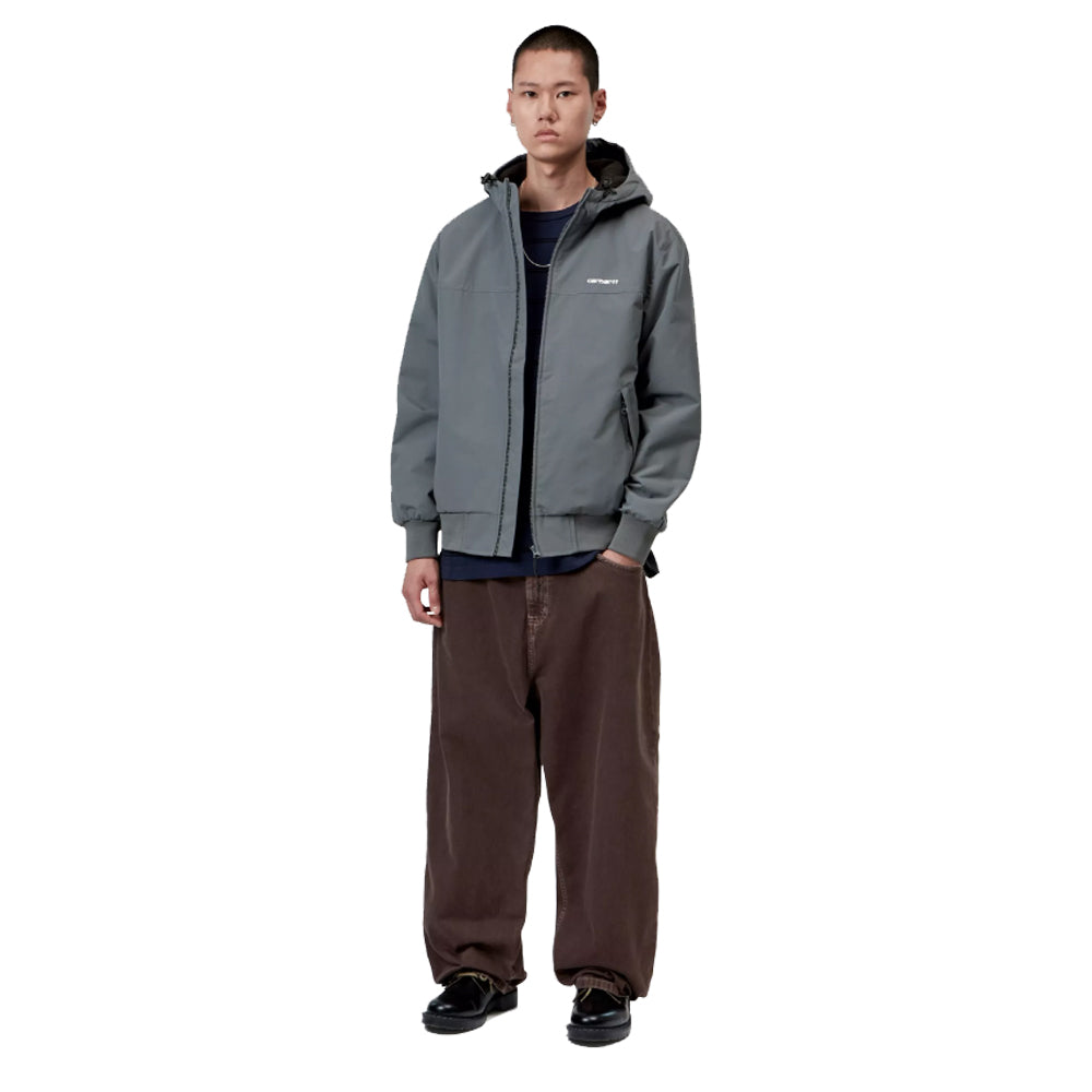 Hooded Sail Jacket - Styx/White