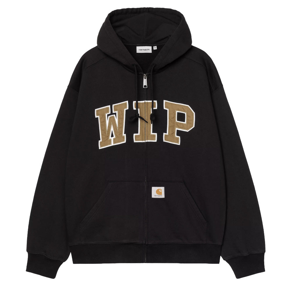 Hooded WIP Sweat Jacket - Black