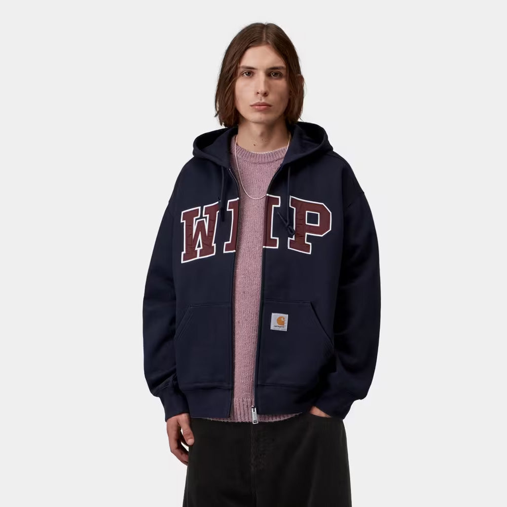 Hooded WIP Sweat Jacket - Dark Navy