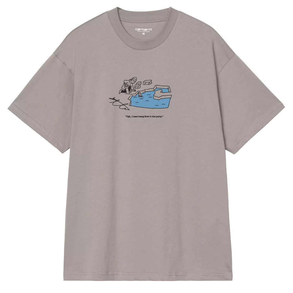 Ice Fishing T-Shirt- Shady Grey