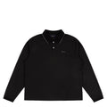 Jacquard LS Polo - Black