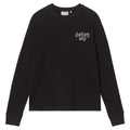 L/S Blackletter Waffle T-Shirt - Black/White