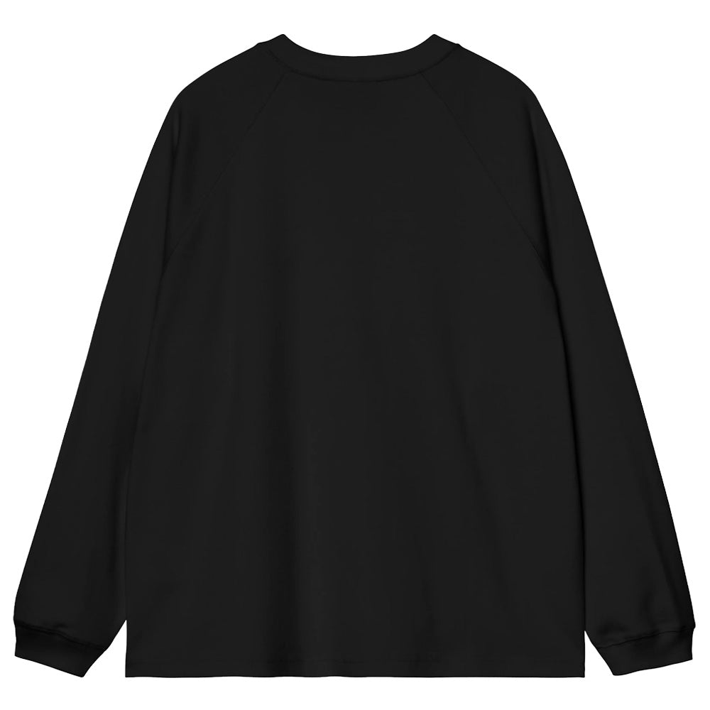 L/S Signature Rib T-Shirt - Black/White