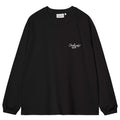 L/S Signature Rib T-Shirt - Black/White