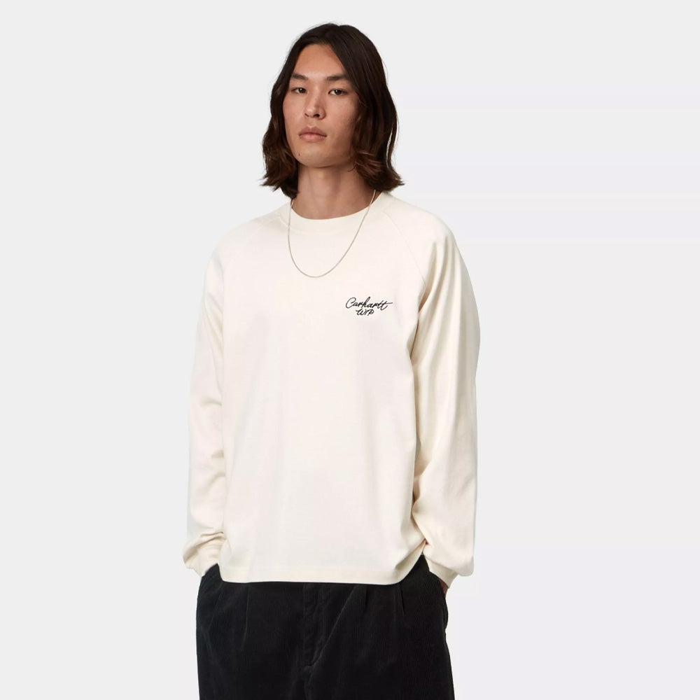 L/S Signature Rib T-Shirt - Wax/Black