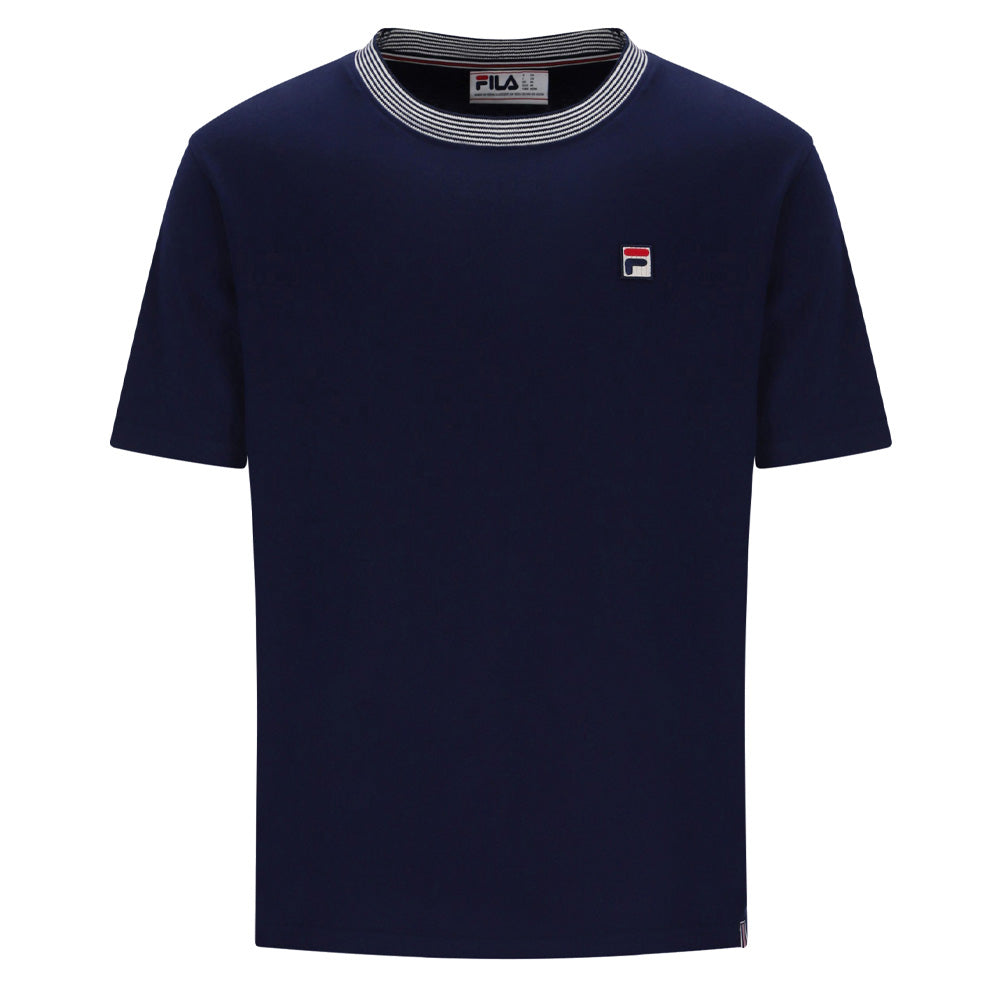 Lance T-Shirt - Navy/Gardenia