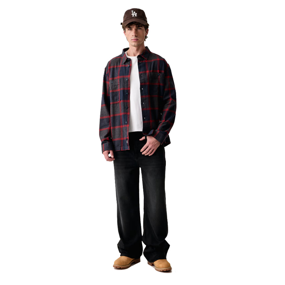 Larkspur Plaid Long Sleeve Shirt - Parisian Night