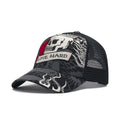 Live Fast Love Hard 5 Panel Trucker Cap - Black