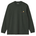 Long Sleeve American Script T-Shirt  - Raven