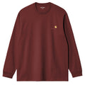 Long Sleeve American Script T-Shirt - Amarone