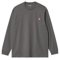 Long Sleeve American Script T-Shirt - Graphite