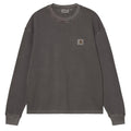 Long Sleeve Vista Waffle T-Shirt - Black