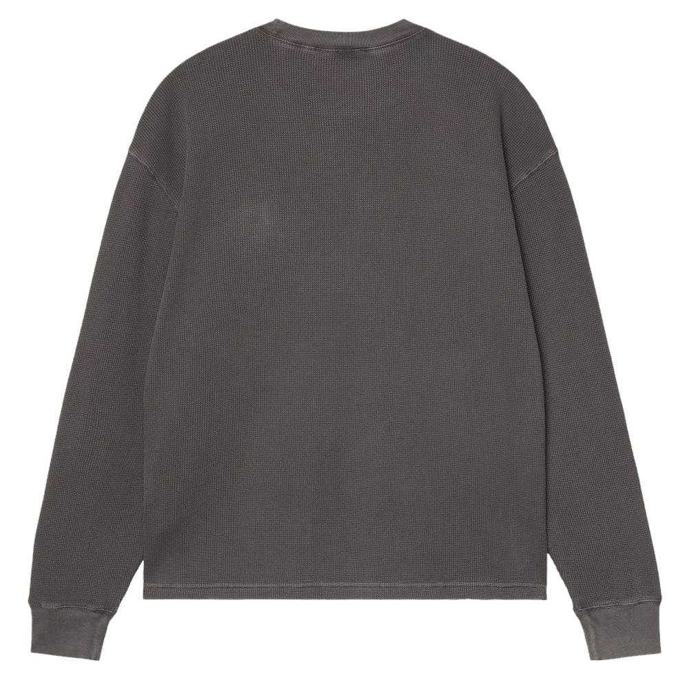 Long Sleeve Vista Waffle T-Shirt - Black