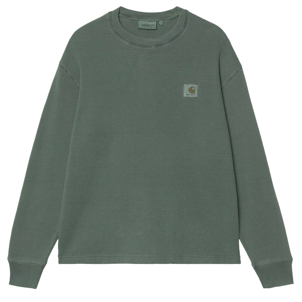 Long Sleeve Vista Waffle T-Shirt - Dark Scarab
