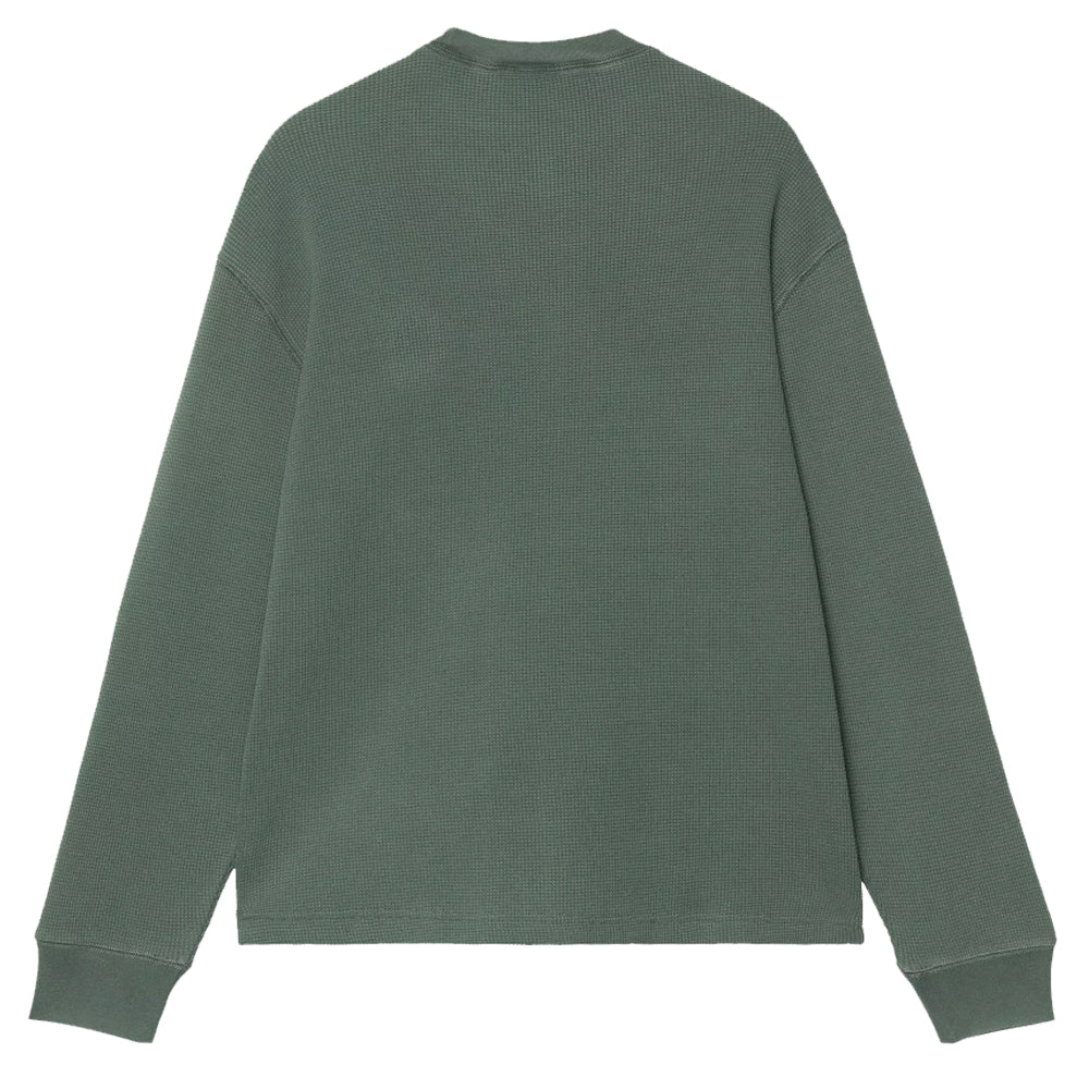 Long Sleeve Vista Waffle T-Shirt - Dark Scarab