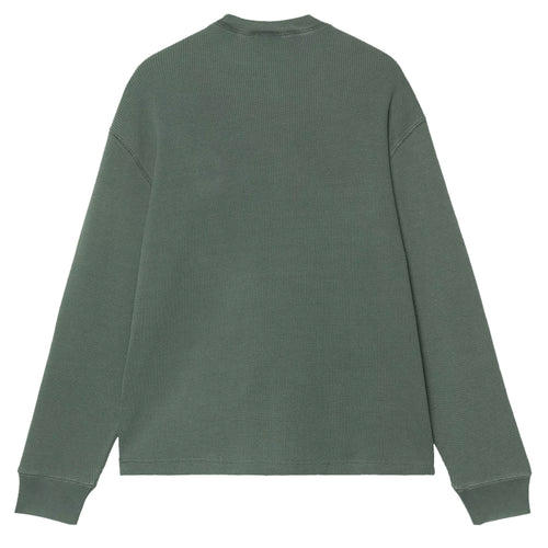Long Sleeve Vista Waffle T-Shirt - Dark Scarab