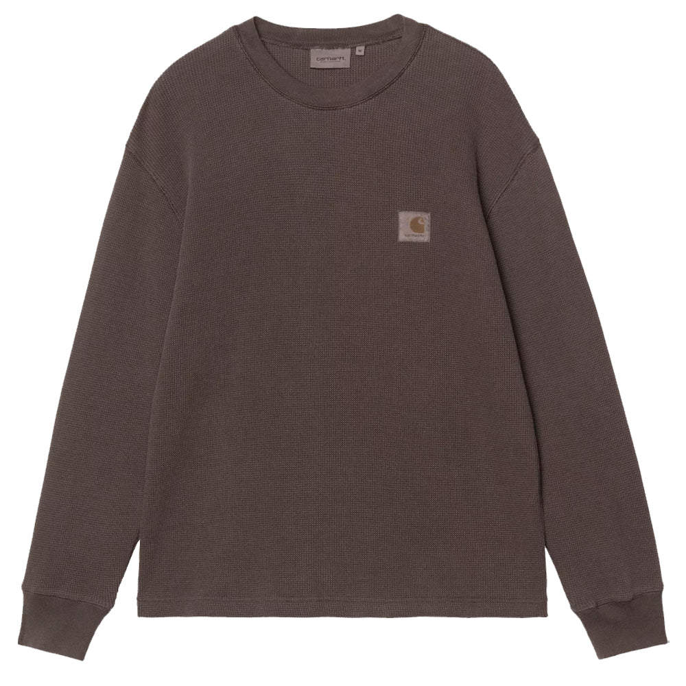 Long Sleeve Vista Waffle T-Shirt - Tobacco