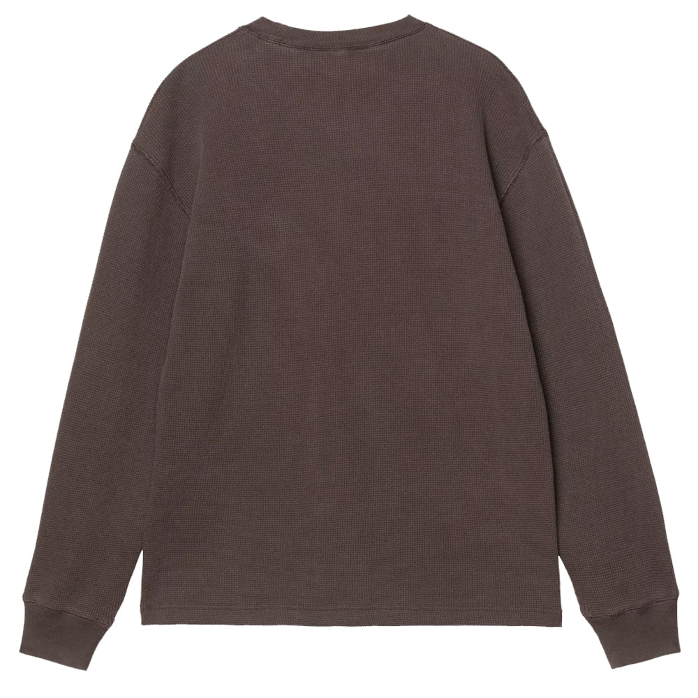 Long Sleeve Vista Waffle T-Shirt - Tobacco
