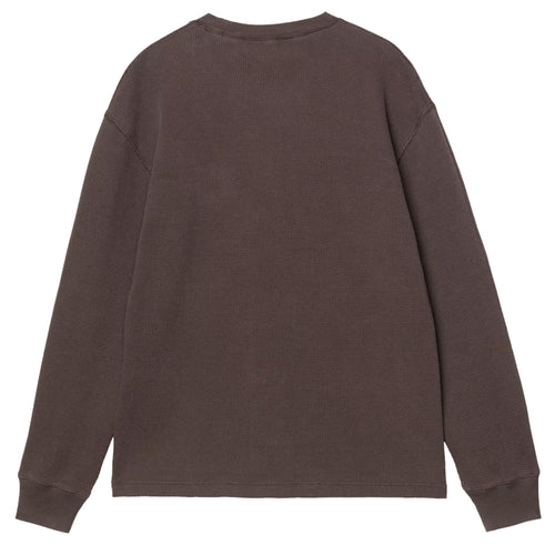 Long Sleeve Vista Waffle T-Shirt - Tobacco