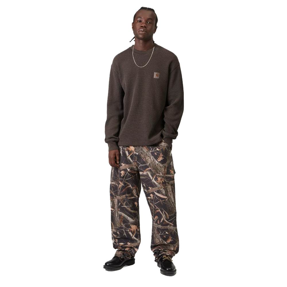 Long Sleeve Vista Waffle T-Shirt - Tobacco