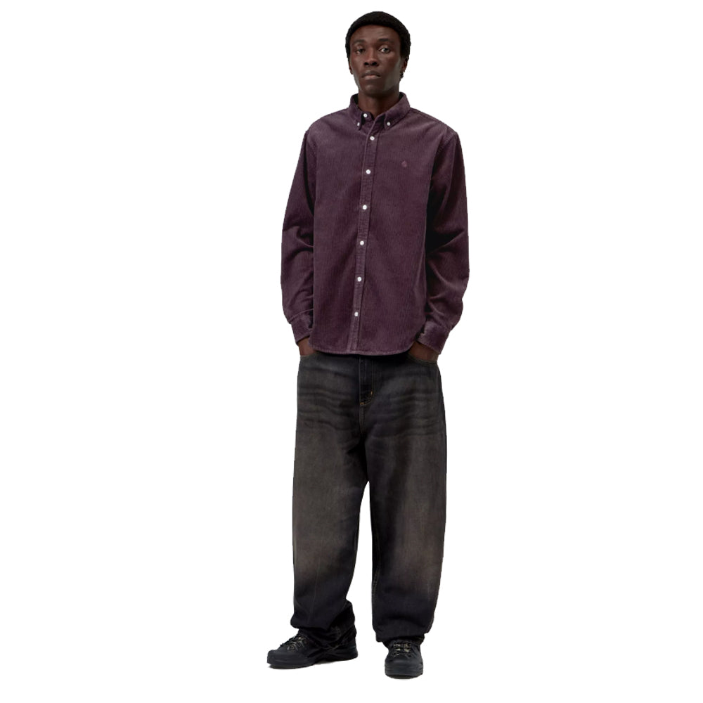 Madison Cord Shirt - Cozy Purple