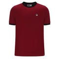 Marconi Essential Ringer T-Shirt - Tomato/Black