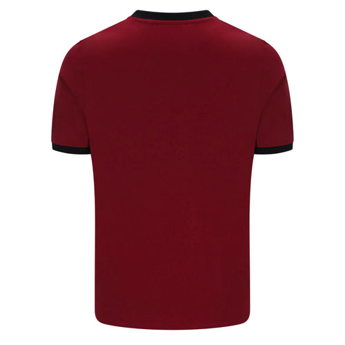 Marconi Essential Ringer T-Shirt - Tomato/Black