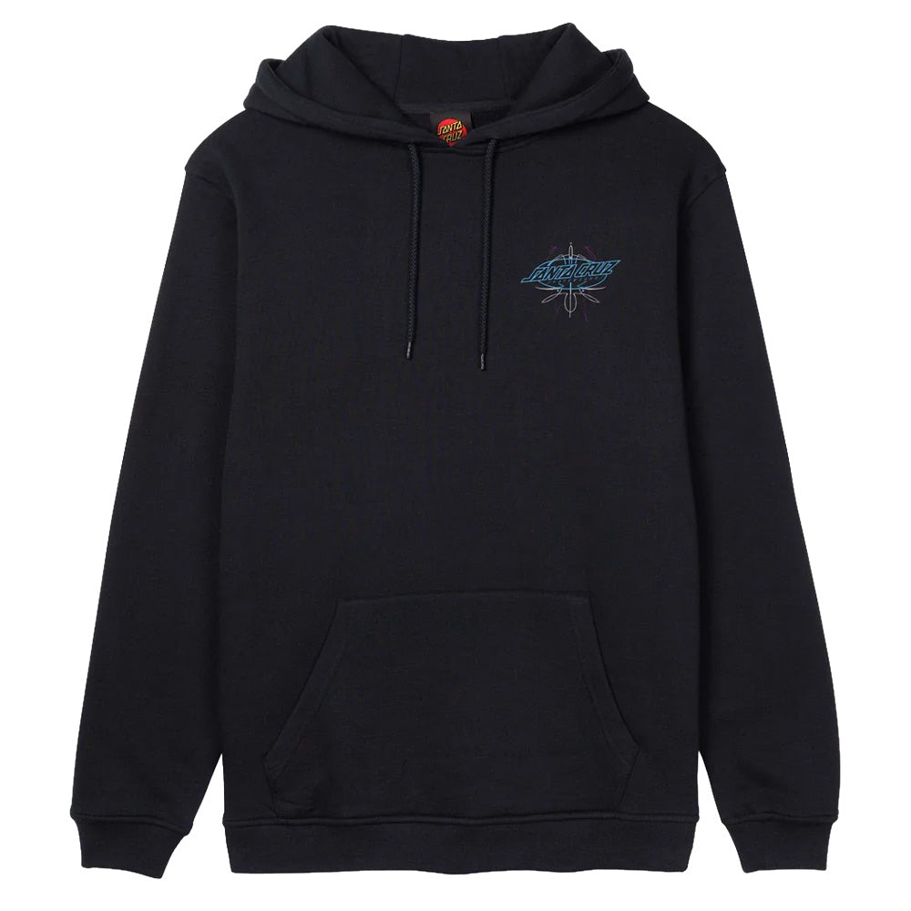 Meek Pinstripe Slasher Hoodie - Black