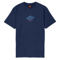 Meek Pinstripe Slasher T-Shirt - Midnight Blue