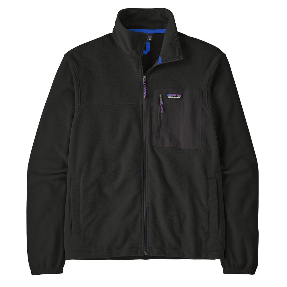 Micro D Fleece Patch Pocket Jacket - Black