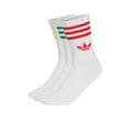 Mid Cut Crew Socks 3 Pack - White/Multi