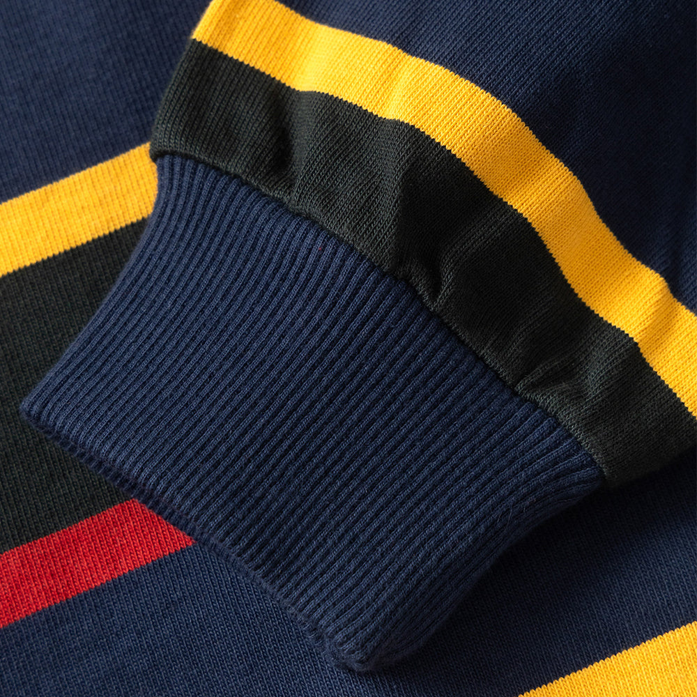 Classic Rugby Shirt - Forest Multi-Stripe