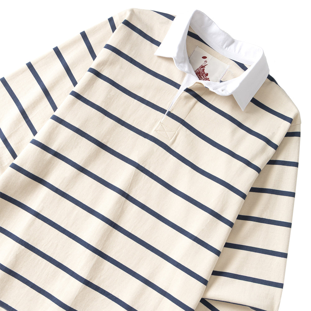Classic Rugby Shirt - Off White Multi-Stripe