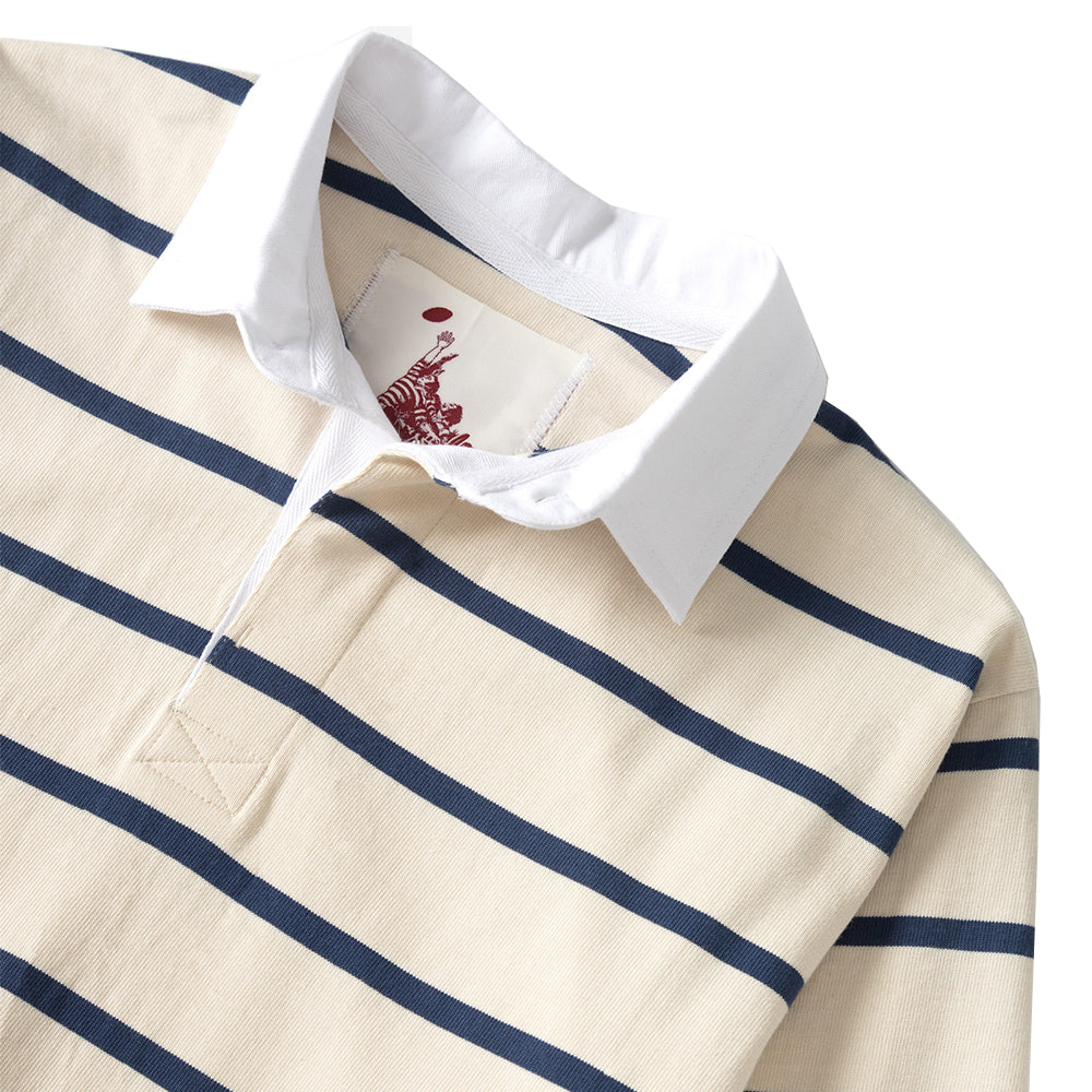 Classic Rugby Shirt - Off White Multi-Stripe
