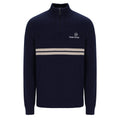 New Dallas 1/4 Zip Knit - Maritime Blue/Peyote