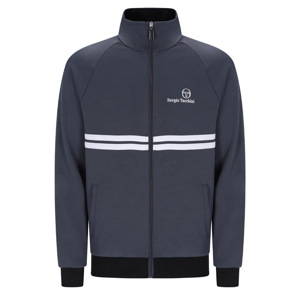 New Dallas Track Top - Turbulence/White
