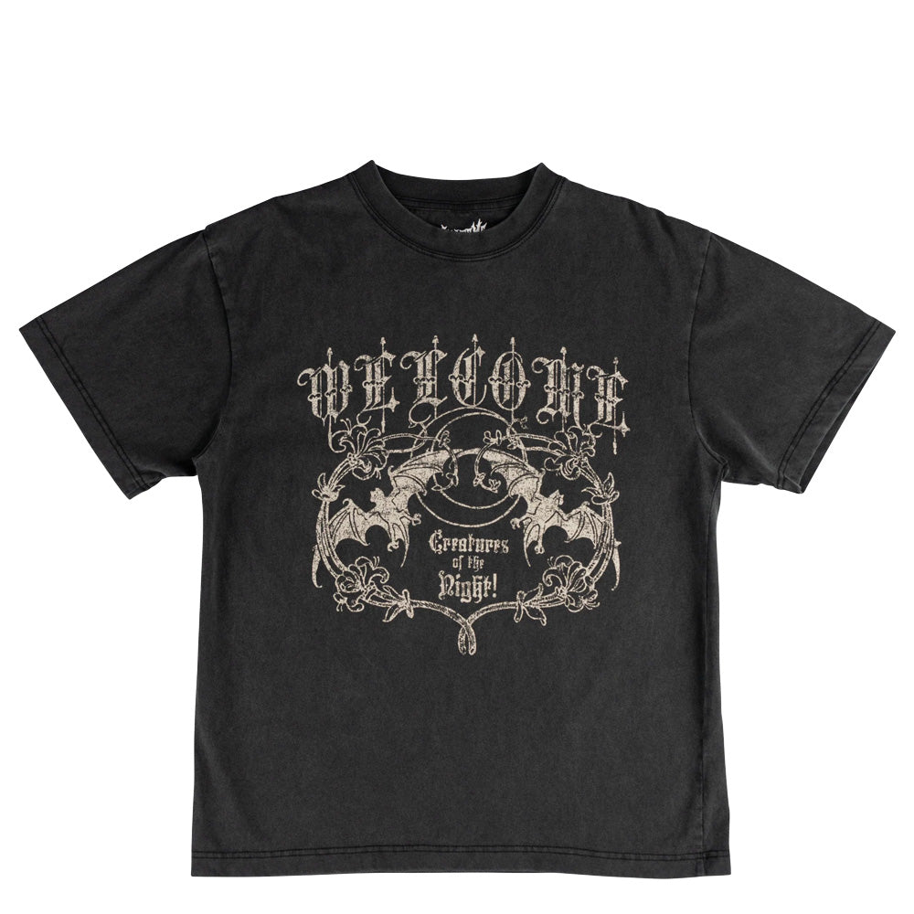 Night Creature Boxy T-Shirt - Vintage Black