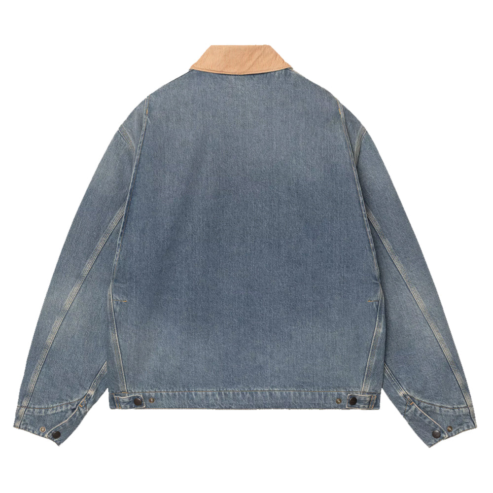 OG Detroit Jacket - Blue/Dusty H Brown, Old used wash
