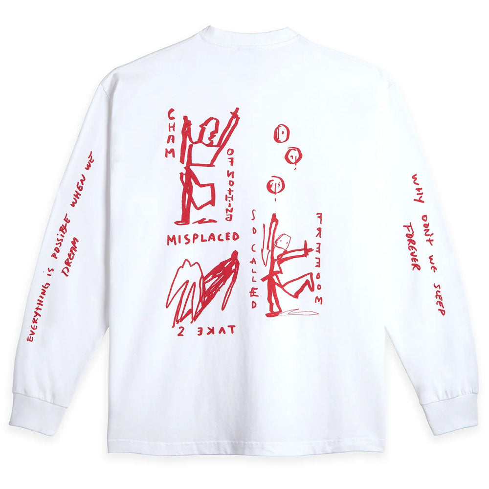 On Repeat Long Sleeve T-Shirt - White