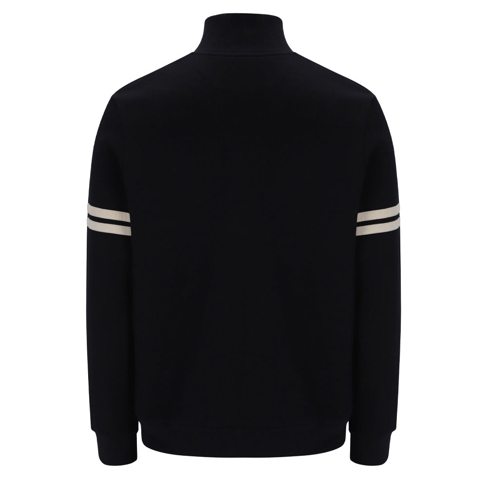 Orion 1/4 Zip Sweat - Black/Peyote
