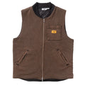 Over-Dyed Work Vest - Umber